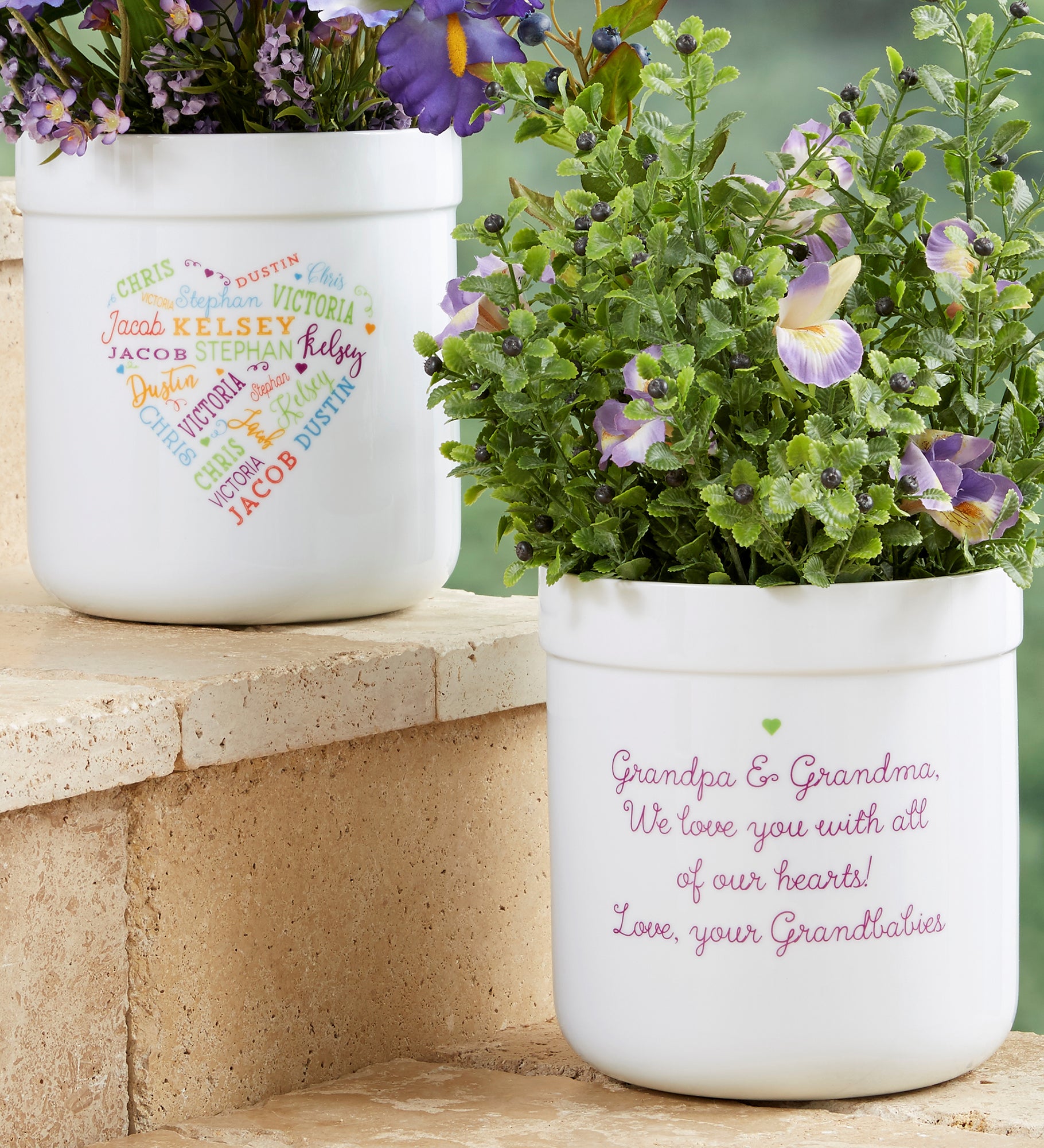 Close to Her Heart Personalized Outdoor Flower Pot